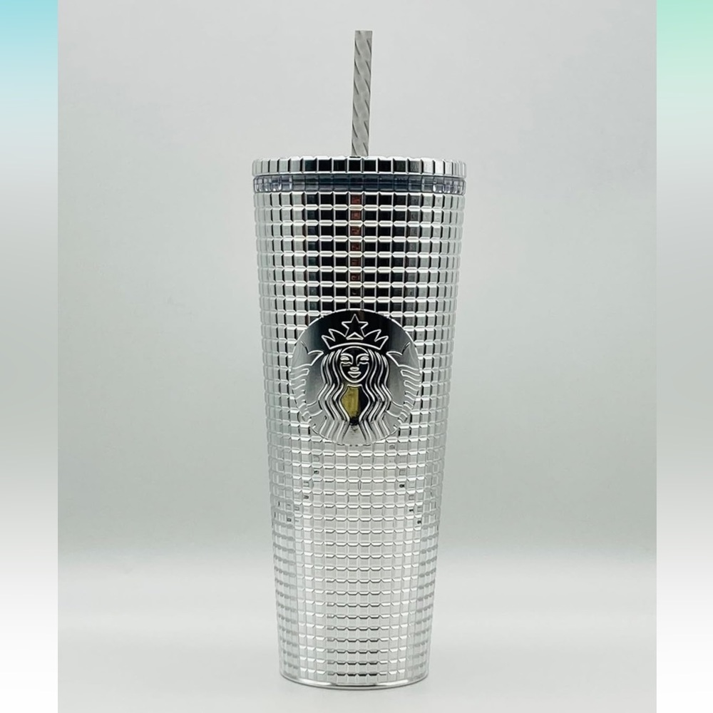 New silver Starbucks cup